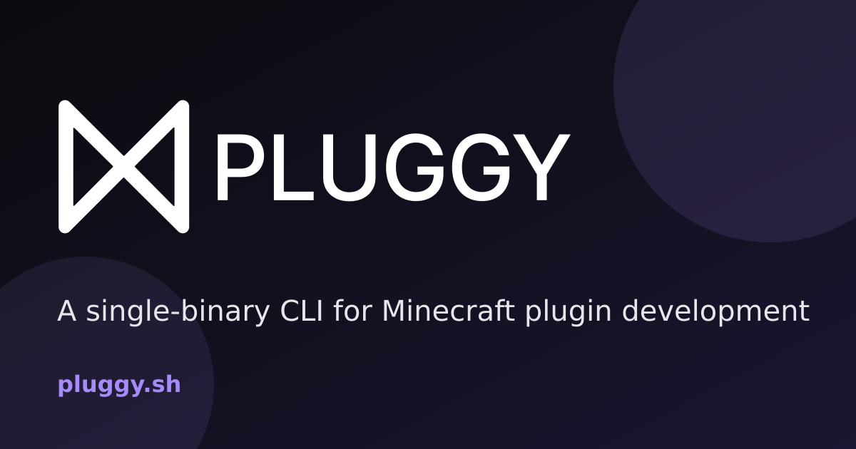 pluggy — A single-binary CLI for Minecraft plugin development